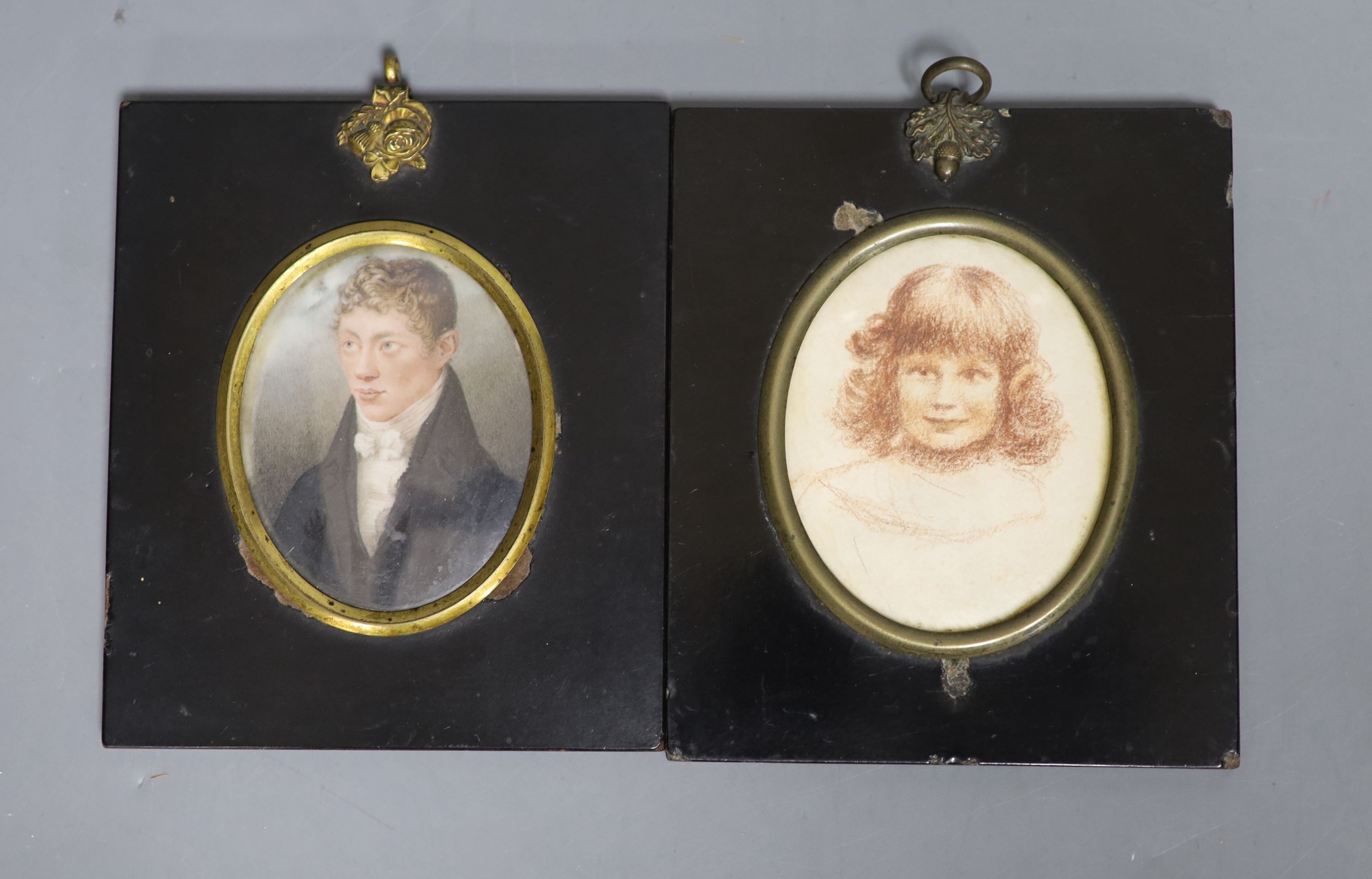 Two portrait miniatures